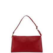 Pre-owned Leather louis-vuitton-bags Louis Vuitton Vintage , Red , Dam...