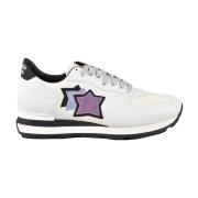 Witte/Grijze Sneakers voor Vrouwen Atlantic Stars , White , Dames