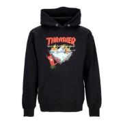 Zwarte hoodie met Neckface-print Thrasher , Black , Heren