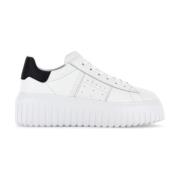 Witte platte schoenen met geheugenschuim Hogan , White , Dames