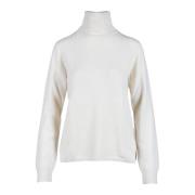 Wol Kasjmier Gebreide Trui Max Mara Studio , White , Dames