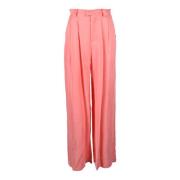 Cupro Broek Weili Zheng , Pink , Dames