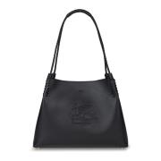 Kleine Libra Leren Winkel Tas Etro , Black , Dames