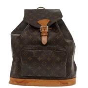 Pre-owned Canvas backpacks Louis Vuitton Vintage , Brown , Dames