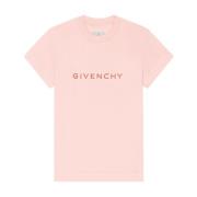 Slim 4G T-shirt met Tufting Effect Givenchy , Pink , Dames