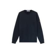 Organische Diagonale Weef Sweatshirt Stone Island , Blue , Heren