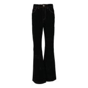 Katoenmix Casual Broek Nineminutes , Black , Dames