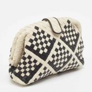 Pre-owned Leather clutches Bottega Veneta Vintage , White , Dames