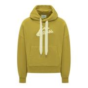 Trekkoord Hoodie Bonsai , Green , Heren