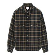 Sherpa Flanellen Shirt met Camp Kraag Rhude , Brown , Heren