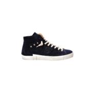 Blauwe Hoge Top Sneakers Faux Fur Voering Philippe Model , Black , Her...