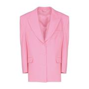 Roze Oversized Blazer met Gewatteerde Schouders Magda Butrym , Pink , ...