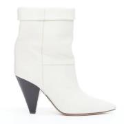 Pre-owned Leather boots Isabel Marant Pre-owned , White , Dames