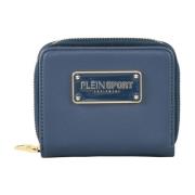 Stijlvolle Portemonnee van Kunstleer Plein Sport , Blue , Dames