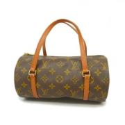 Pre-owned Fabric handbags Louis Vuitton Vintage , Brown , Dames