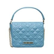 Handtas met handvat en schouderband Love Moschino , Blue , Dames