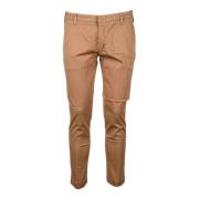 Katoen Elastaan Broek Entre amis , Brown , Heren