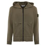 Katoenen trui met ritssluiting Stone Island , Brown , Heren