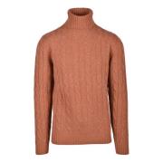 Mohair Wol Trui Daniele Fiesoli , Brown , Heren