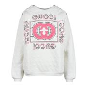 Katoenen sweatshirt Gucci , White , Dames