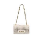 Schoudertas met klep sluiting Love Moschino , White , Dames