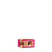 Pre-owned Leather bracelets Hermès Vintage , Pink , Dames