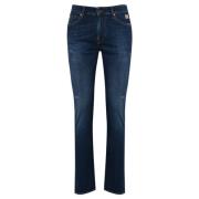 Donkere Denim Herenbroek Roy Roger's , Blue , Heren