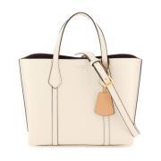 Perry Shoppingtas van korrelig leer Tory Burch , White , Dames