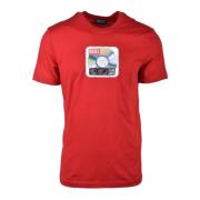 Katoenen T-shirt Diesel , Red , Heren