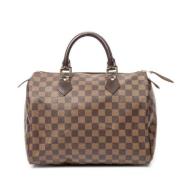 Pre-owned Canvas handbags Louis Vuitton Vintage , Brown , Dames