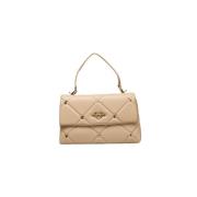 Beige Handtas met Verstelbare Schouderband Love Moschino , Beige , Dam...