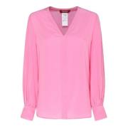 Roze Blouse Elegante Stijl Max Mara Studio , Pink , Dames