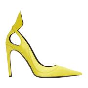 Satijnen Pumps MET Strik Nina Ricci , Yellow , Dames