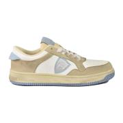 Leren Sneakers met Rubberen Zool Philippe Model , Beige , Dames