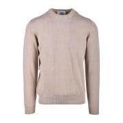 Round-neck Knitwear Alpha Studio , Beige , Heren