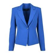 Elegante Jas met Polyester en Elastaan Patrizia Pepe , Blue , Dames