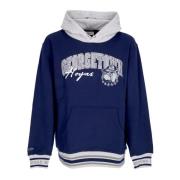 Georgetown Hoyas Vintage Logo Hoodie Mitchell & Ness , Blue , Heren