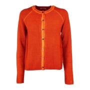 Vintage Cardigan voor vrouwen Sun68 , Orange , Dames