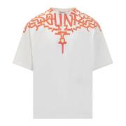 Graffiti Wings Tee Marcelo Burlon , White , Heren