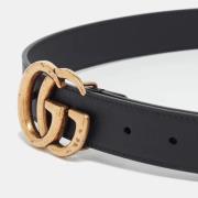 Pre-owned Leather belts Gucci Vintage , Black , Dames