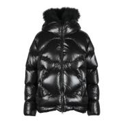 Puffer Jacket Peuterey , Black , Dames