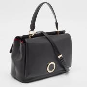 Pre-owned Leather handbags Bvlgari Vintage , Black , Dames