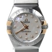 Pre-owned Glass watches Omega Vintage , White , Dames