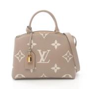 Pre-owned Canvas handbags Louis Vuitton Vintage , Beige , Dames