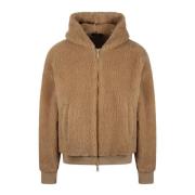 Nepwollen Hoodie Jas Rits Dsquared2 , Beige , Heren