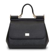 Handtas Vit. Stijlvol Model Dolce & Gabbana , Black , Dames