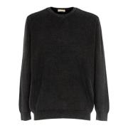 Heren Trui Ronde Hals Cashmere Company , Black , Heren