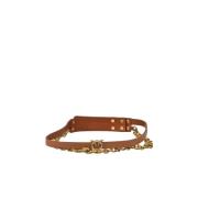 Leren Riem Pinko , Brown , Dames