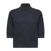 Kasjmiertrui met Mock Neck Brunello Cucinelli , Gray , Dames