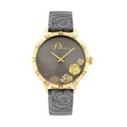 Gouden Damesmode Quartz Analoog Horloge Police , Yellow , Dames